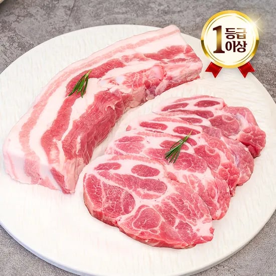 엄마네한우 냉장 한돈 목살 500g+500g 16,910원 네멤무배