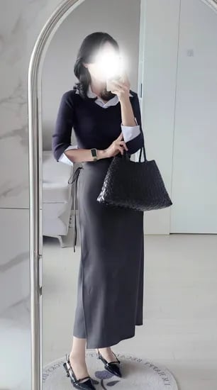) 지금부터 여성스럽게 입기좋은 랩 롱스커트 26,500원 무배