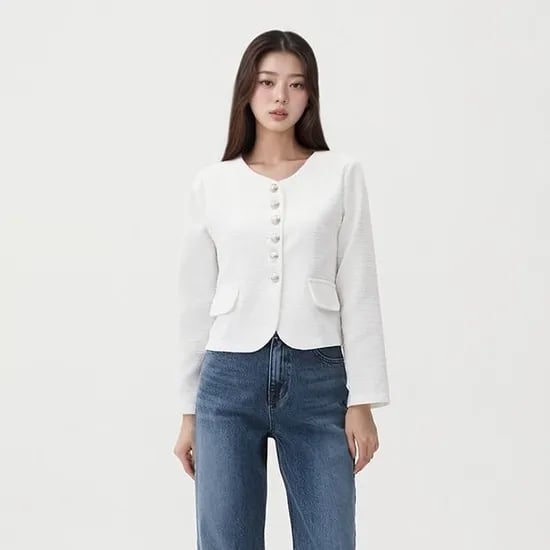 랩 홑겹 트위드 자켓 30,070원 무배