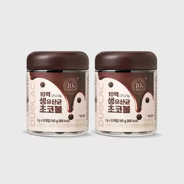 듀오락 생유산균 초코볼 55개 2통 31,840원 무배