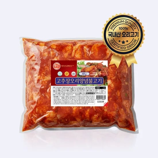 고추장 오리 양념불고기 400g 1팩 11,650원