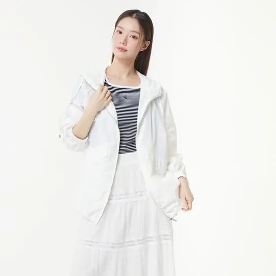 후드 박시핏 홑겹 점퍼 35,000원 무배