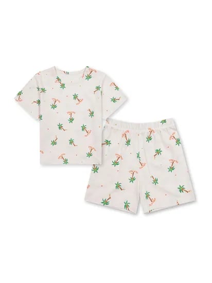 탑텐 유아 뱀부 반소매 라운지 세트 7900원