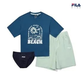 휠라키즈 래쉬가드셋업+팬츠 37,150원 무배