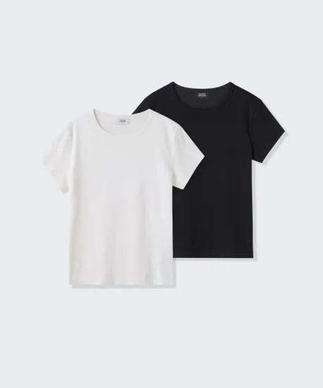 스탠다드우먼즈 슬림 티셔츠 2팩 18,500원