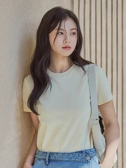탑텐 쿨 코튼 크루텍 반팔티 15,900원