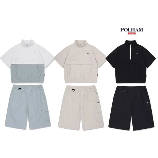 폴햄키즈 공용 반팔 아노락팬츠 셋트 19,630원
