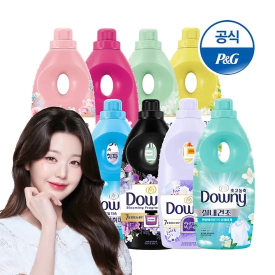 다우니 호텔컬렉션 미스티크 초고농축 섬유유연제 1L 3개