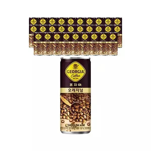 조지아 오리지널 240ml, 30개 10,920원(티멤,카페머니)