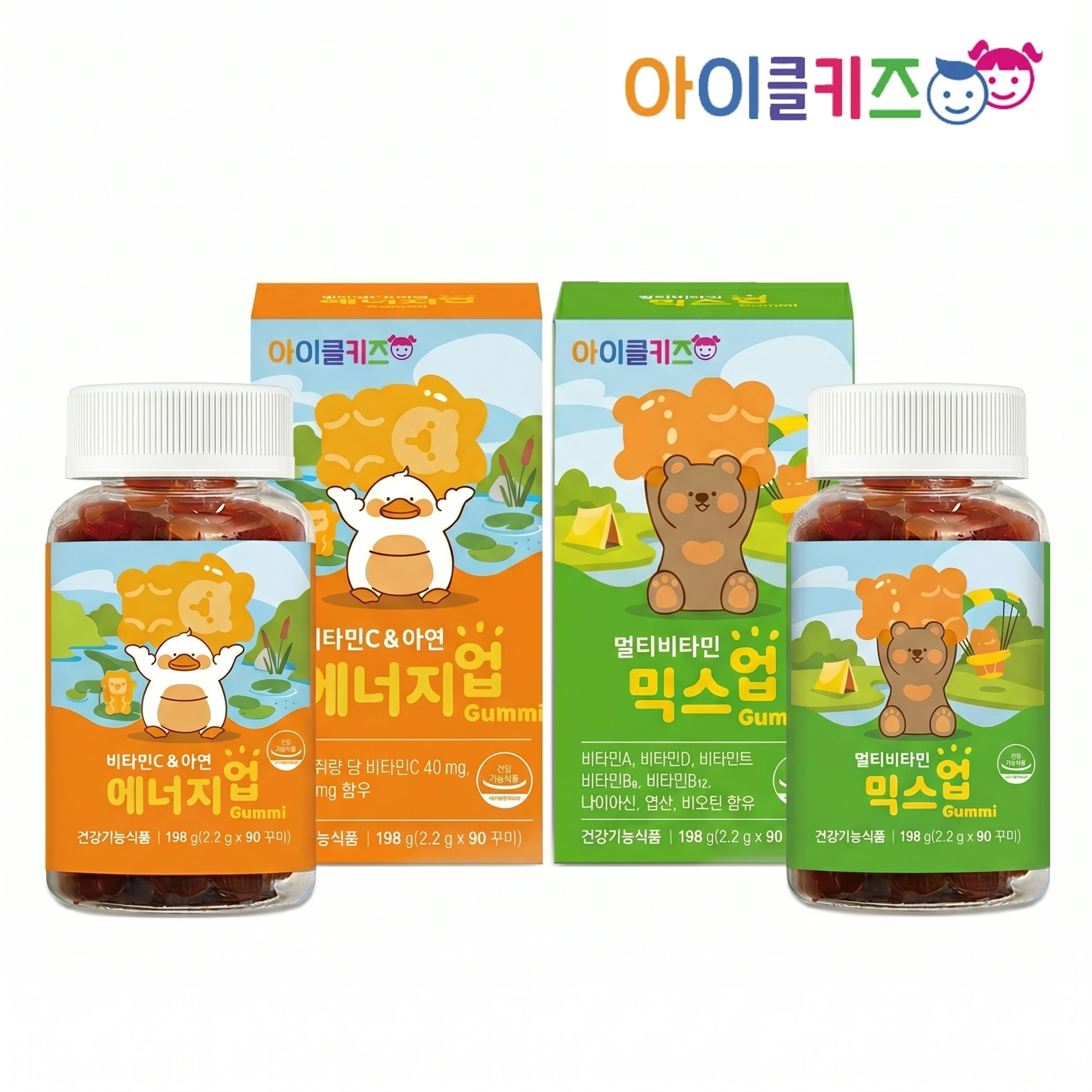 아이클키즈 멀티비타민 믹스업 꾸미 90정(3개월분) 8,000원