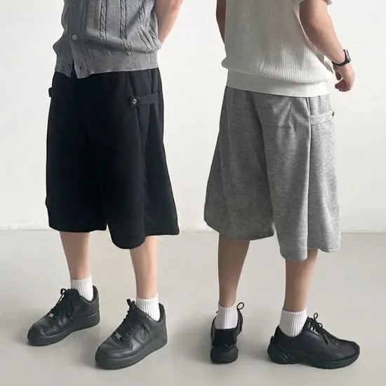 남녀공용 1+1 와이드반바지 버뮤다팬츠 4종  22,910원 무배