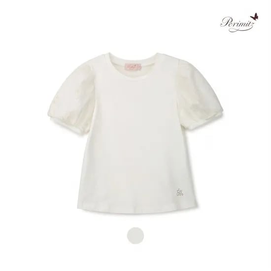 페리미츠 꽃퍼프소매 티셔츠 9,330원