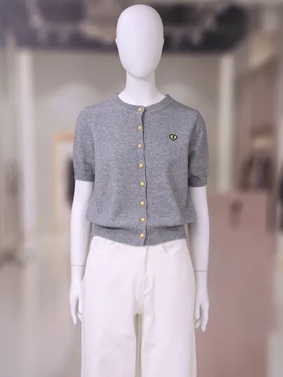 르샵 하트자수 반팔 가디건 쿠폰가 17820원 무배