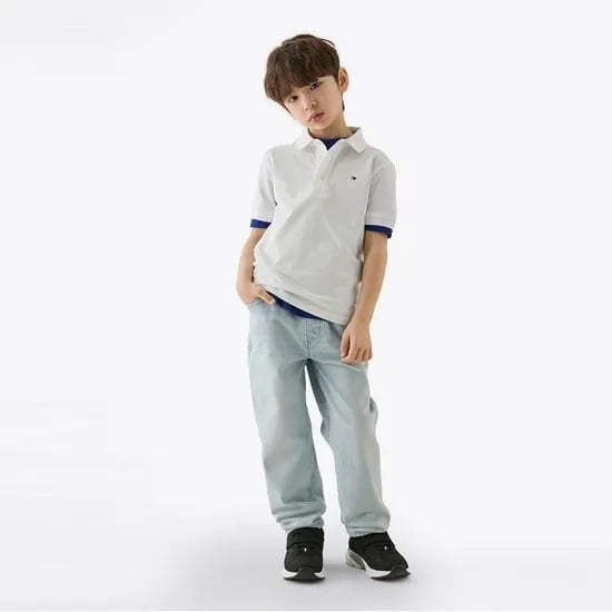 타미힐피거 키즈 베이직 피케폴로 반팔티