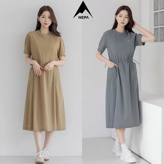 냉감 쿨 경량 원피스