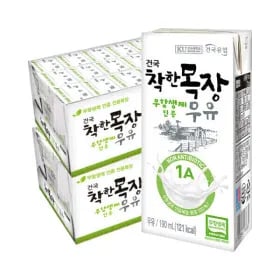 건국 착한목장 무항생제 우유 190ml 48팩