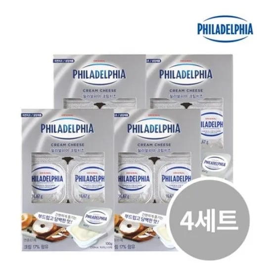필라델피아 포션 크림치즈 16.67g 24개