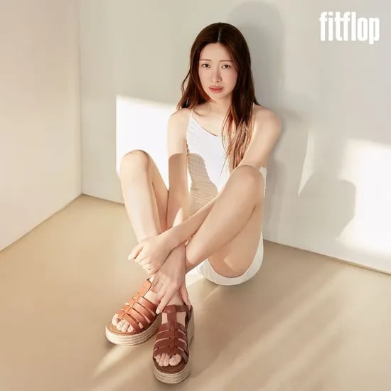 핏플랍 솔레이 방수 레더 우븐 백 스트랩 샌들