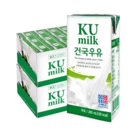 건국 멸균우유 200ml 48팩 20,780원