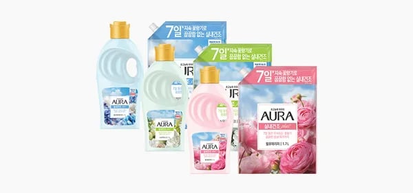 아우라 실내건조 섬유유연제