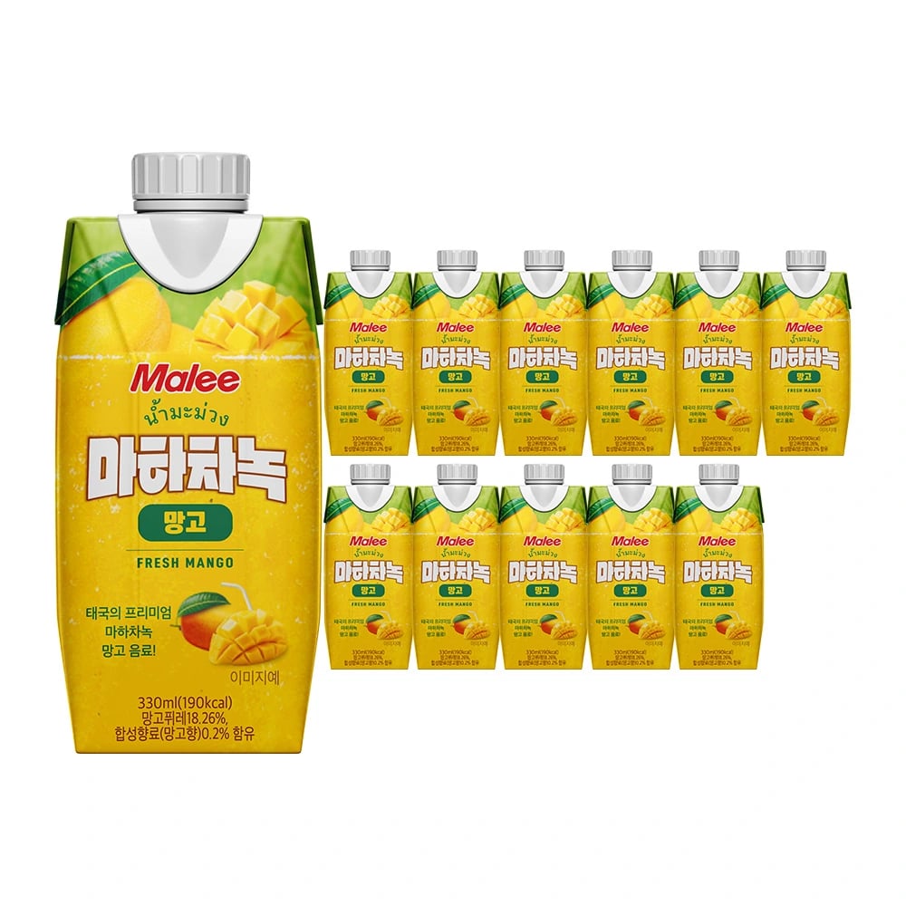 떠리몰 말리 마하차녹 망고 주스 330ml*12개입 x 1박스 6990원 26.07.10.