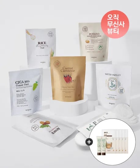 스킨푸드 패드 리필 30매X6개 180매+마스크팩 5매 파슬리에센스15ml 2개 증정 27,920원