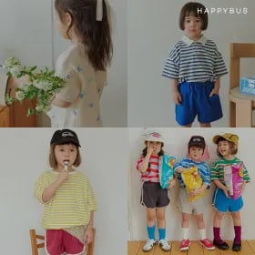 해피버스 26SS 아동상하셋업 다양 색상 사이즈 총 1세트
