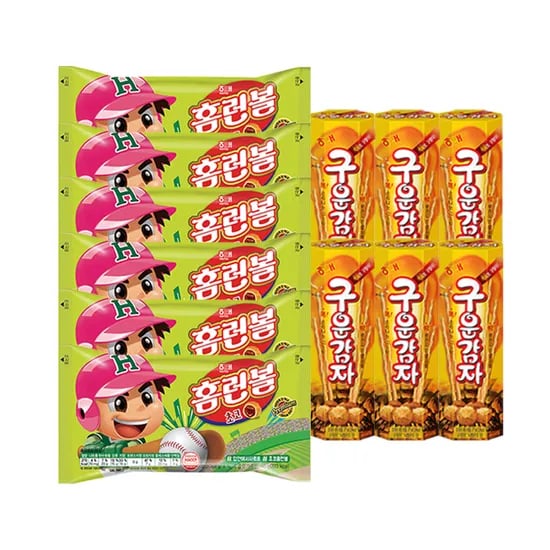 해태 홈런볼 46g 6개 + 구운감자 27g 6개 11,900원
