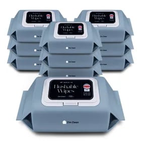 아임클린 대용량 비데 물티슈 100매 10팩 18,400원