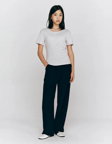 주니어 밴딩 나일론 와이드 팬츠 / 19,600원 / 무배