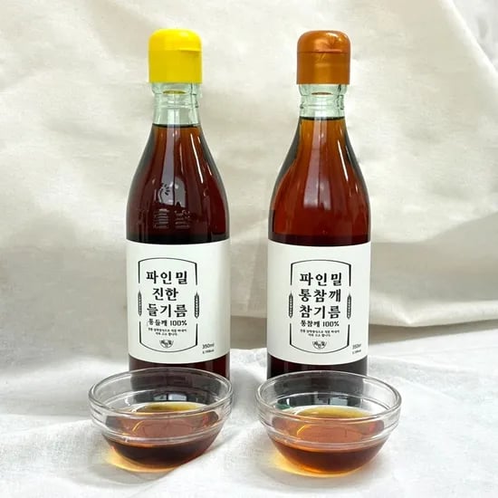 파인밀 저온압착 통깨100% 참기름 350ml 외 다양 2개 1+1 9.810원