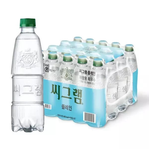 씨그램 플레인 무라벨 450ml 외 20개, 20개  7970원