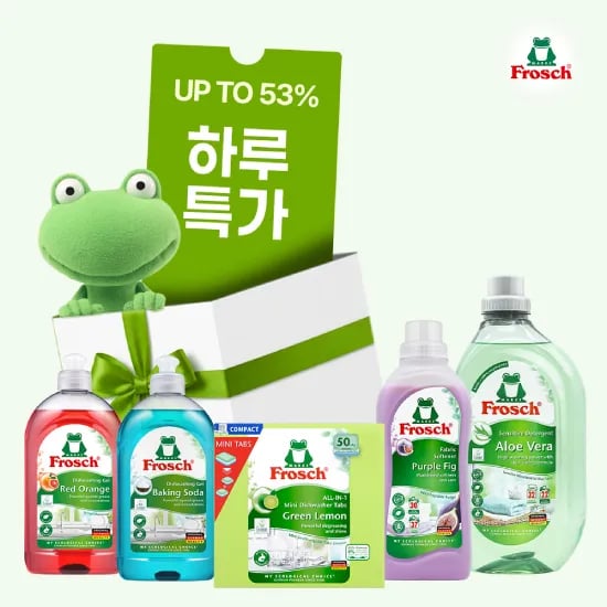 프로쉬 식기세척기 세제 미니 50개 + 오리지널 9개 14,960원 무배