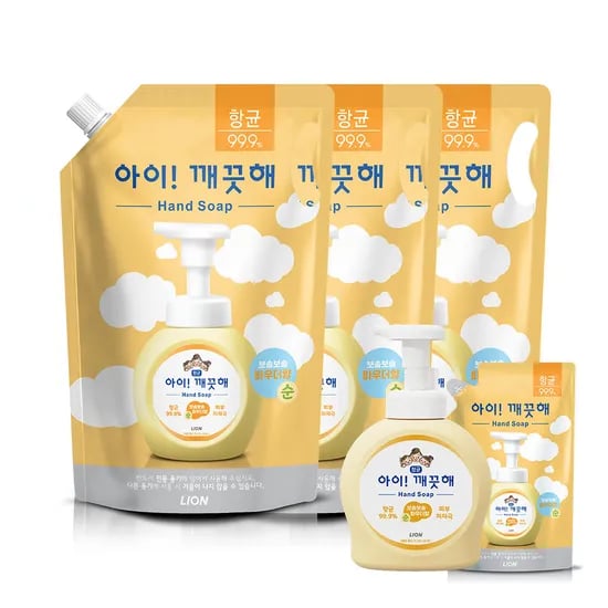 아이깨끗해 순 1.8L 3개 + 490ml 본품 + 450ml 리필 외 다양 3개  27,810원