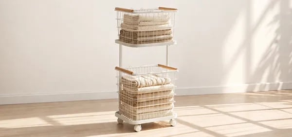 와이어 빨래바구니 2단 27,965원