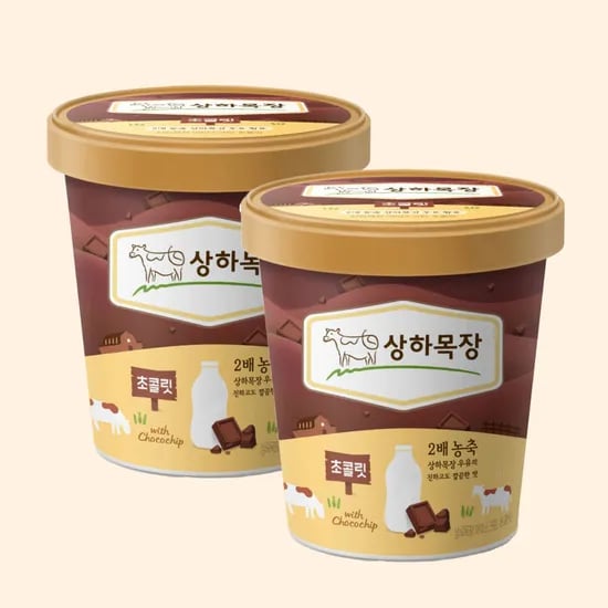 상하목장 아이스크림 초콜릿 파인트 474ml 2개입 12,880원 무배