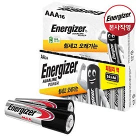 에너자이저 S 알라카인건전지 AA24입+AAA16입 18,800원 무배
