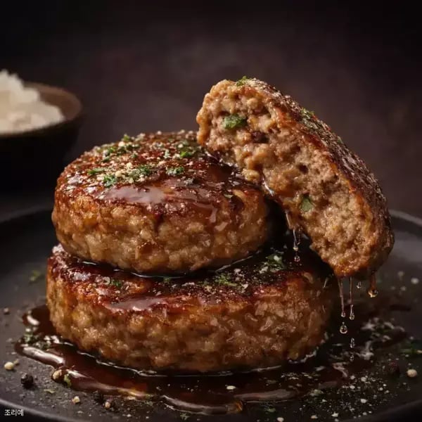 10분러시 국내산 한돈 한우 함박스테이크 1kg(125g×8개) 9,990원