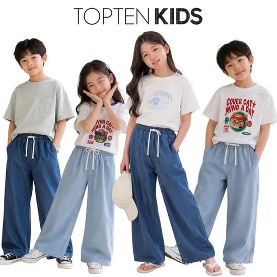 탑텐키즈 와이드 헤지 데님 팬츠 21,310원
