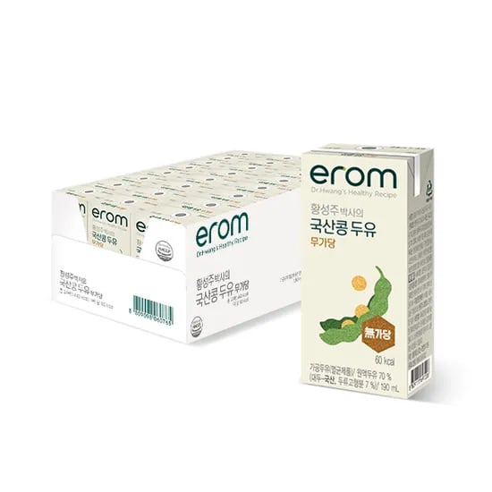 이롬 황성주 박사의 국산콩 두유 무가당 190ml 5600원