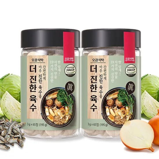 더 진한 코인육수 65정 1+1 (총 130정) 12,400원
