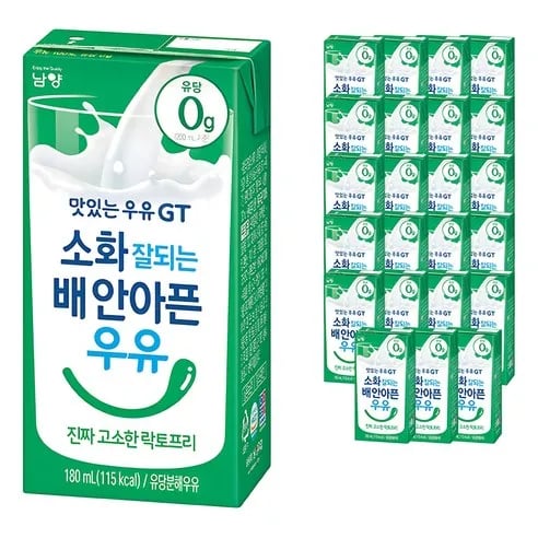 떠리몰 맛있는우유GT 소화 잘되는 배안아픈 우유 180ml x 24개 무료배송 7990원 26.07.20
