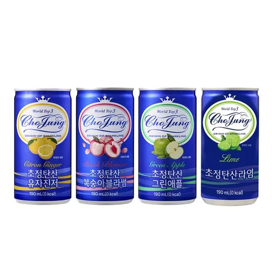 초정탄산수190ml X 60캔 30캔씩 택2종 16,640원
