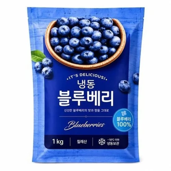 깨끗이 씻어나온 냉동 블루베리 1kg 2봉 15,204원 무배