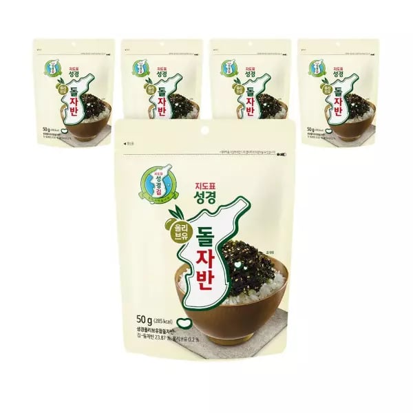 성경김 올리브유 참돌자반 50g x 5봉 6,280원(카페머니)