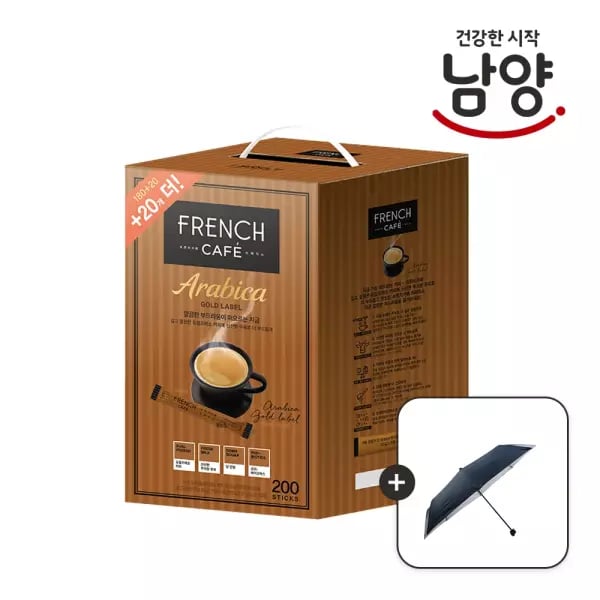 프렌치카페 골드라벨 200t+ 3단우산 27900원
