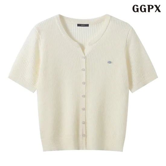 ggpx 데일리 라운드 반팔 니트 가디건 (GQBCK023D) 15,100원
