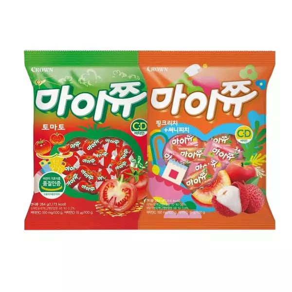 마이쮸 토마토맛+핑크리치&써니피치 2봉 9,730원 무배