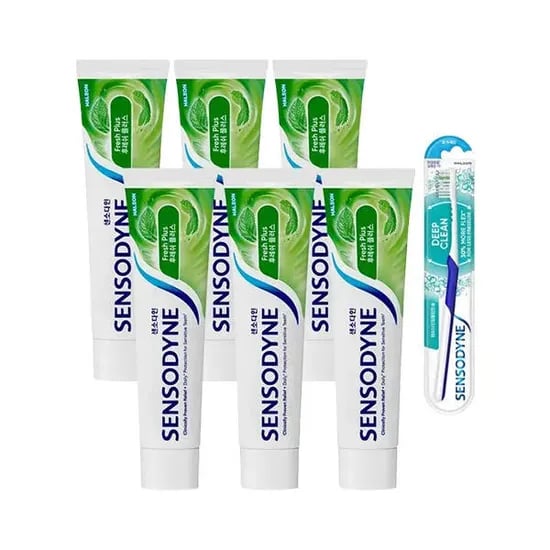 센소다인 시린이케어 오리지날 플러스 치약 100g 6개+딥클린 칫솔 1입 17,680원