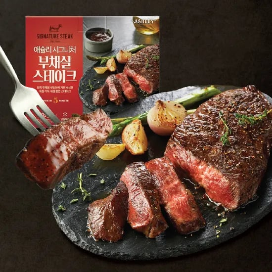 애슐리 시그니처 부채살 스테이크, 200g, 4팩 29,900원 초핫딜